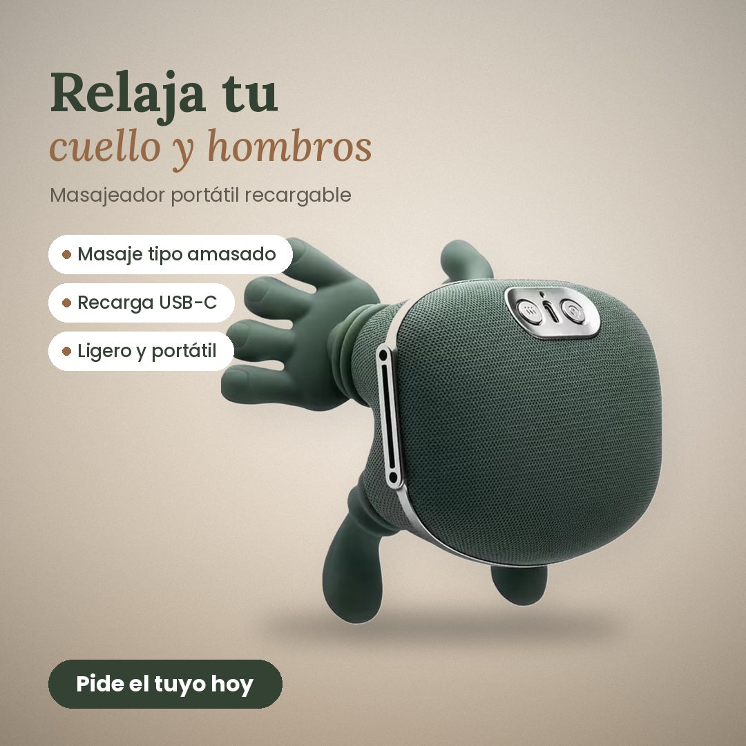 Masajeador Tortuga para Cuello y Hombros con Calor