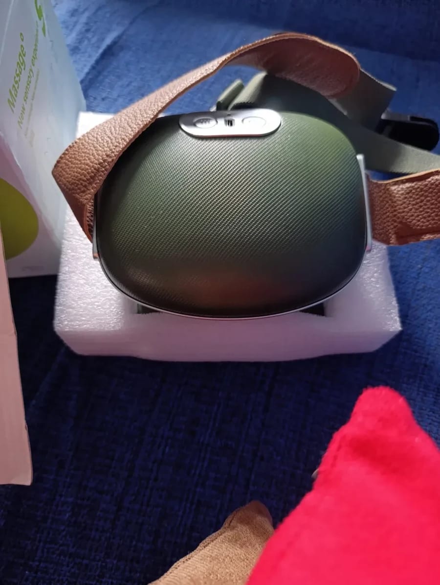 Foto enviada por un cliente con su masajeador